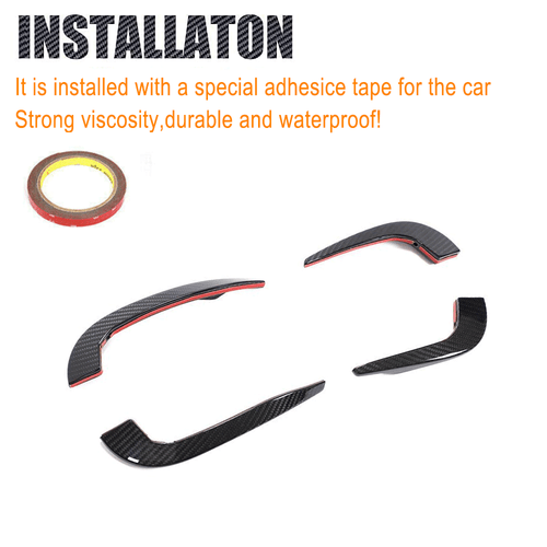 Alerón divisor de aletas de carbono Canards para Audi RS3 2017-2019 - Imagen 10 de 12