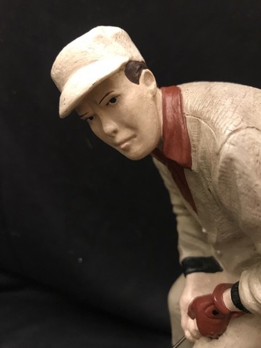 GOLF STATUE von APPARENCE PARIS 1995 The Birdie Putt Resin Statue VINTAGE RAR - Bild 6 von 10