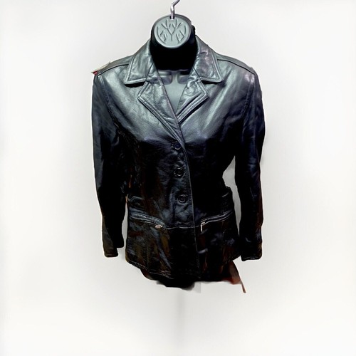MS. Maxima Women's Motorcycle Jacket Size Small Black leather - Picture 5 of 11