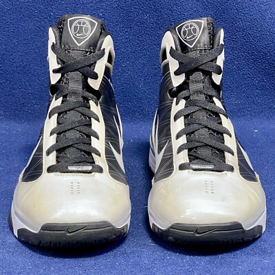 バイス Nike Hyperize Flywire Black White Silver Basketball Shoe 367193