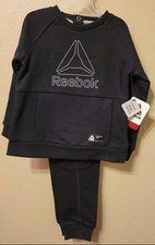 Reebok Baby 24 Month 2-Piece Black Athletic Matching Outifit Brand New With Tags