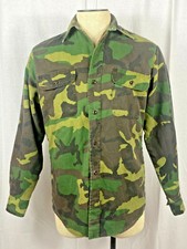 Vintage Prentiss Outdoor Button Up Camo Long Sleeve Shirt Men's M • Made In USA