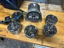 Erowa Pneumatic Chuck Mounted Holder Fixture With 5 Chucks Spigots Power Plates