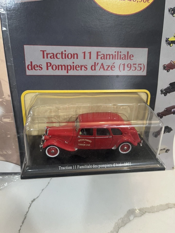 1:43 Diecast 1955 Citroen Traction 11 Fire Truck Original Store Display - Image 3 of 4