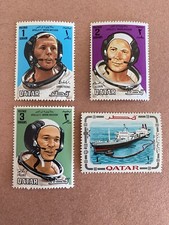 Francobolli MNH 1970 Qatar Apollo 11 e industria petrolifera
