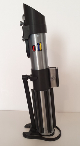 Darth Vader's Lightsaber With Display Stand- 3D Printed - Picture 3 of 8