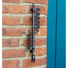 Garden Wall Thermometer Temperature Gauge Indoor Outdoor 16'' Heavy Duty