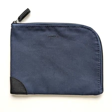 Shinola Detroit Canvas Toiletry Travel Bag Pouch American Airlines Navy READ