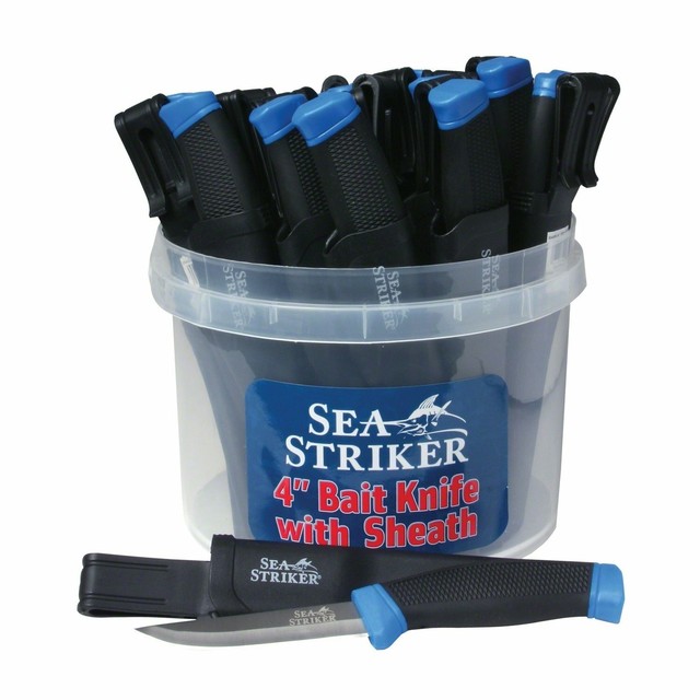 Sea Striker 4" Bait Knife W/sheath Straight Blade 1x for sale online eBay