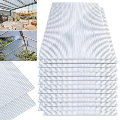 MARKENLOS Gewächshaus Platten 4 - 8 mm Doppelstegplatten Stegplatten Hohlkammerplatten