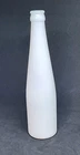 Milk Glass Beverage or Barber Bottle Vintage White 10.25" T 2.5" W Unbranded