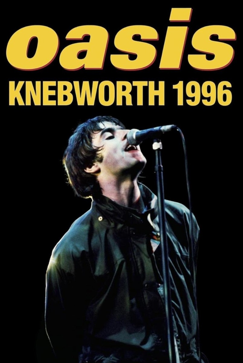 Oasis Knebworth 1996 Poster Print A4 Liam & Noel Gallagher