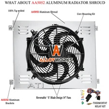 Electric Shroud Fan Kits For 1968-1973 Dodge Dart Plymouth Duster Scamp Valiant