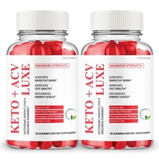 Luxe Keto ACV Gummies, Original Powerful Formula, Maximum Strength (2 Pack)