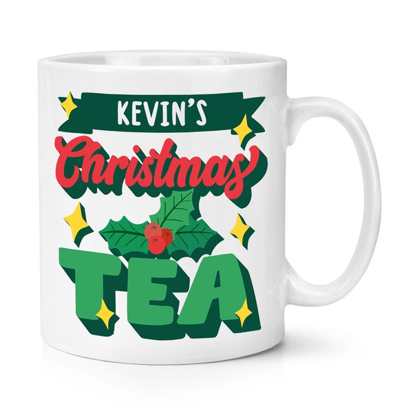 Personalisierte Weihnachts-Tee 10Oz Tasse Becher Mama Papa Schwester Oma Opa-image