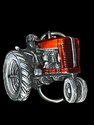 1981 Red Tractor Great American Buckle Co. Belt Buckle