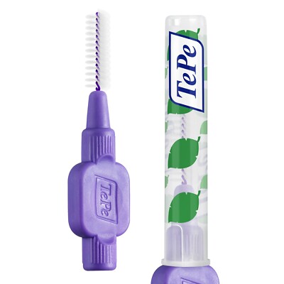 TEPE INTERDENTALBÜRSTEN LILA SAUBERE ZÄHNE VERBESSERN MUNDHYGIENE ZAHNSEIDE