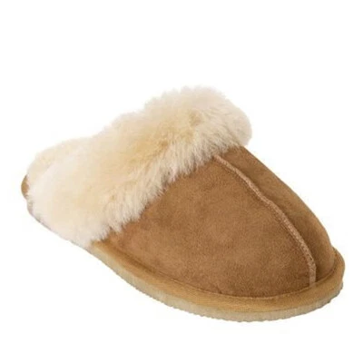 Shepherd of Sweden Luxurious Ladies Sheepskin Mules - Jessica - Chestnut