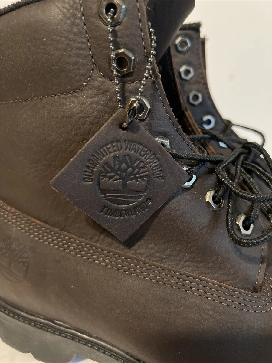Timberland Men s Classic Waterproof Dark Brown Leather Boots Size 11 New W O Tag