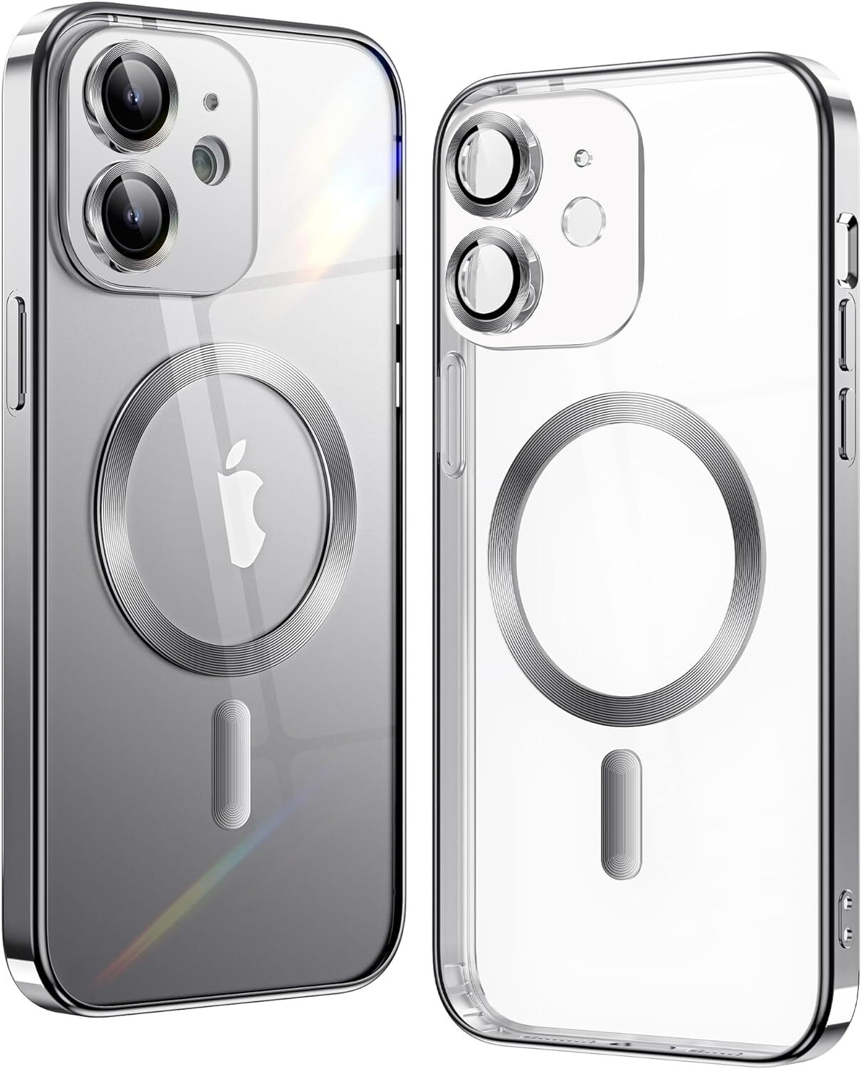 Matallic Glossy Clear for iPhone 11 Case Compatible with MagSafe with Plating Fu