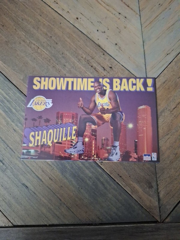 Vintage 1997 Promo Mini Starline Shaquille O' Neal LA Lakers  Showtime Is Back