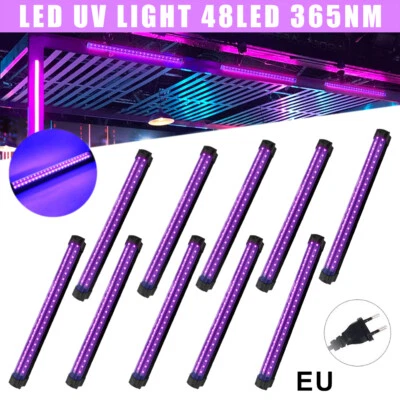 1-20x LED UV Schwarzlicht Strahler Fluter Scheinwerfer Party Dekor EU Stecker - Bild 1 von 4