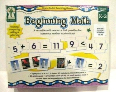 Open Ended Learning Games Beginning Math Grade Level K-2..Brand NEW sealed..