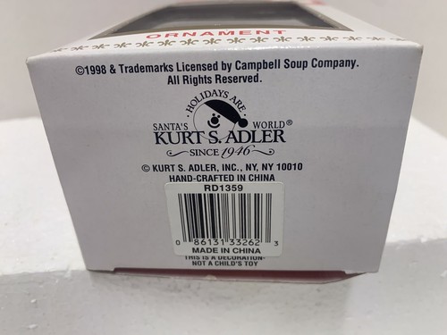 Campbell Kids 1998 Kurt Adler Ornament In Box Good Condition - Picture 5 of 7