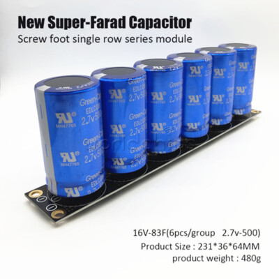 16V-83F Farad Capacitor 2.7V-500 Electrical Component Super Capacitor