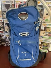 Osprey Syncro 3 Hiking / Trail Backpack Bag - Blue - WITH Bladder 