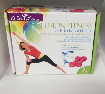 Wai Lana Productions LLC Dumbbell Kit, 2lb Free Priority Shipping 