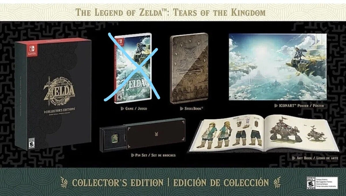 2023 The Legend of Zelda Collector's Edition Nintendo Switch Video