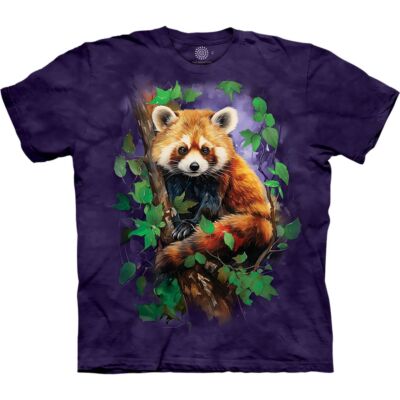 The Mountain Erwachsenen T-Shirt ''Red Panda's Outlook''