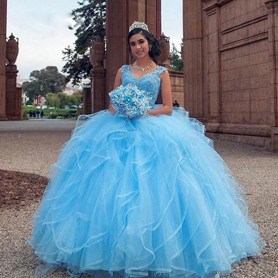 quinceanera dresses without ruffles