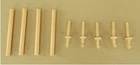 Vintage 1964 Hasbro GI Joe #7513 Bivouac Tent Set Stakes Poles Lot C7