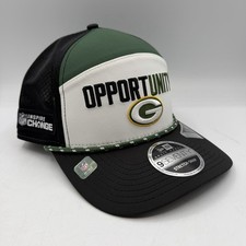 New Era 9Seventy Green Bay Packers Hat Split Panel OPPORTUNITY Inspire Change