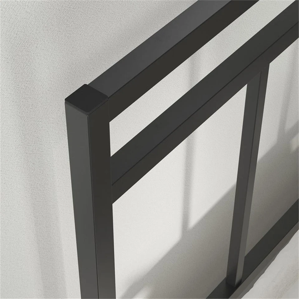 Cama doble plataforma metálica Sauder Cannery Bridge en acabado negro Foto 4 de 4