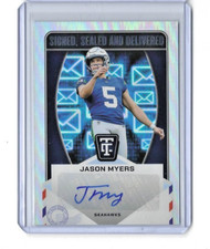 2024 Panini Totally Certified Jason Myers Silver Auto SSD-JMS Seahawks SB Champ!