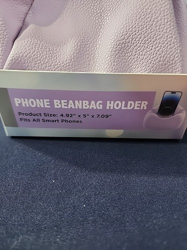 Phone Beanbag Holder New Purple Vivitar Fits All Smartphones - Photo 2 sur 5