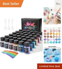 Mica Powder for Epoxy Resin, 36 Colors, 0.35 oz10g Bottles Mica Glitter, Pigm...