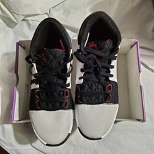 Nike LeBron Witness 8 VIII White Black University Red 10.5 Men FB2239-103 No Lid