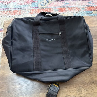 Giorgio Armani Parfums Code Duffle Black Shoulder Hand Bag Gym Weekender Travel