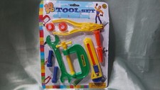 Kids Play and Pretend Plastic Tool Set - 10 Pieces - New