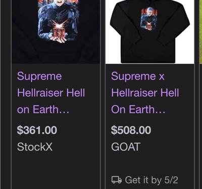 Supreme Hellraiser Pinhead Hoodie Black Medium | eBay