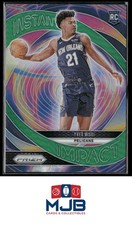 2024-25 Panini Prizm Yves Missi Instant Impact Prizms Green Rookie #6