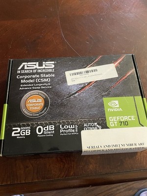 ASUS GeForce GT 710 2GB Refurbished New(see Photos)