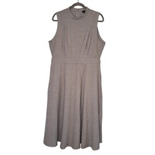 NEW Torrid Gray Mock Neck Sleeveless Midi Dess Size 12