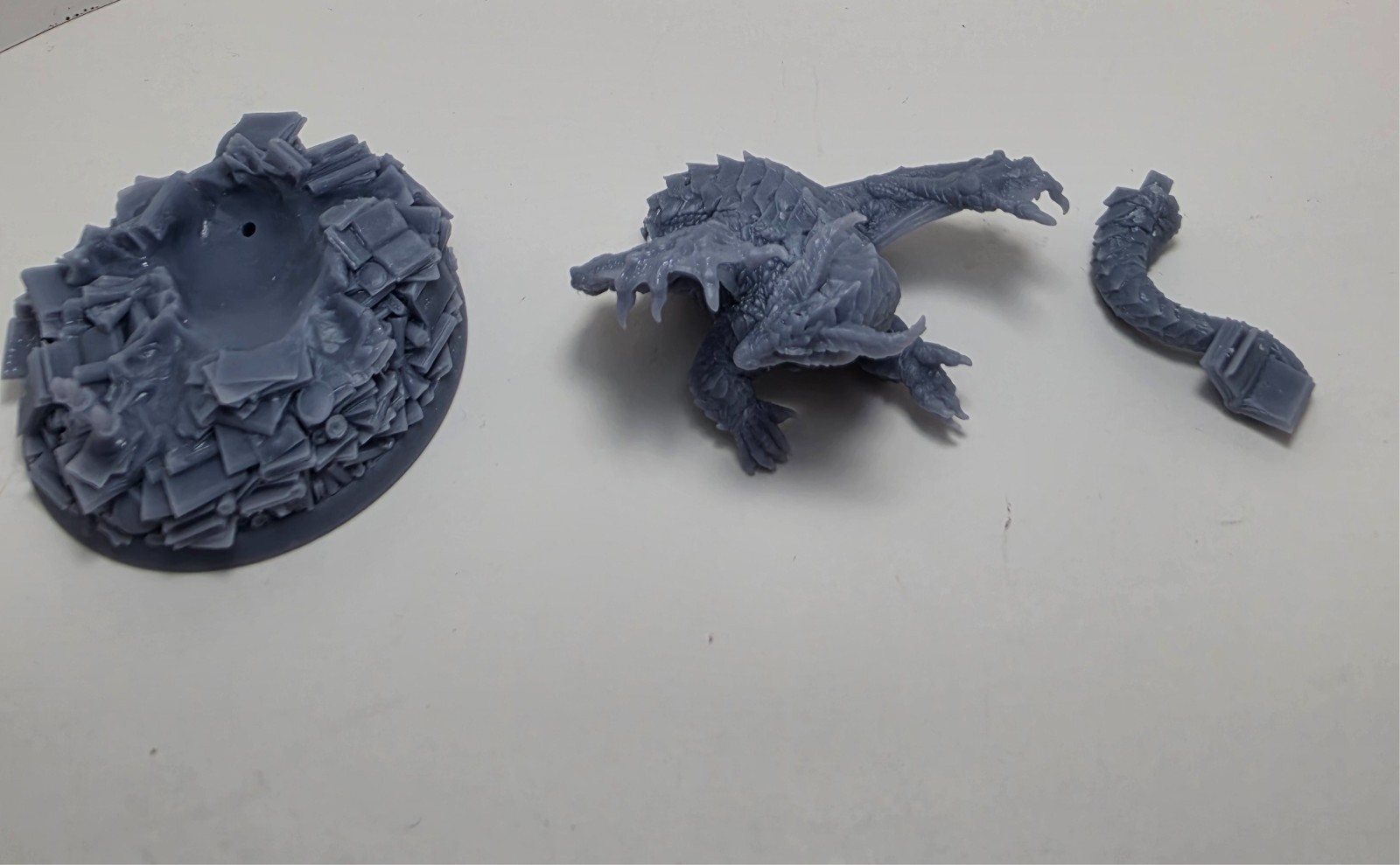 Archive Dragon on Book Hoard 32mm Scale Resin Miniature D&D RPG Scholar ...