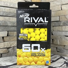 NERF RIVAL Precision Battling 60x High Impact Rounds Yellow Team Battle 60 Count