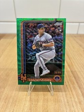 2025 Topps Chrome Update Series Justin Hagenman Green Wave Rookie Card /99. rookie card picture